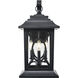 Allbert 3 Light 20.5 inch Powder Coated Black Outdoor Wall Sconce